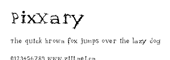 PixXary.ttf字體轉換器圖片