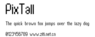 PixTall.ttf字體轉換器圖片