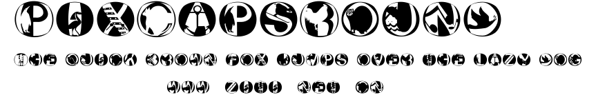 PixCapsRound.ttf字體轉換器圖片