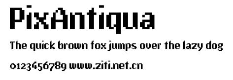 PixAntiqua.ttf字體轉換器圖片
