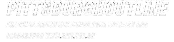 PittsburghOutline.ttf字體轉換器圖片