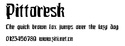 Pittoresk.ttf字體轉換器圖片
