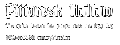 Pittoresk Hollow.ttf字體轉換器圖片