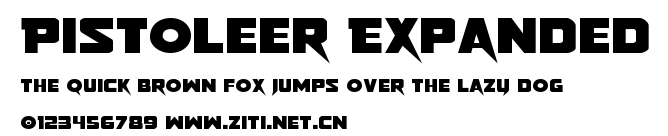 Pistoleer Expanded.ttf字體轉換器圖片