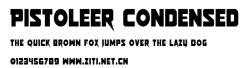 Pistoleer Condensed.ttf字體轉換器圖片
