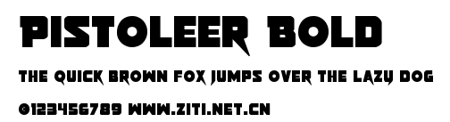Pistoleer Bold.ttf字體轉換器圖片