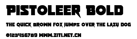 Pistoleer Bold.ttf字體轉換器圖片