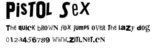 PistOl Sex.ttf字體轉換器圖片