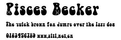 Pisces Becker.ttf字體轉換器圖片