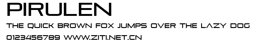 Pirulen.ttf字體轉換器圖片