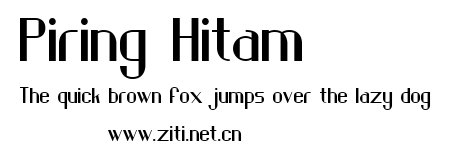 Piring Hitam.ttf字體轉換器圖片