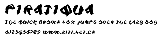 Piratiqua.ttf字體轉換器圖片