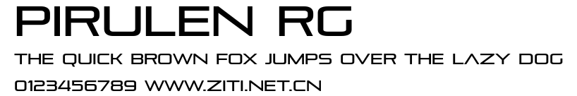 Pirulen Rg.ttf字體轉換器圖片