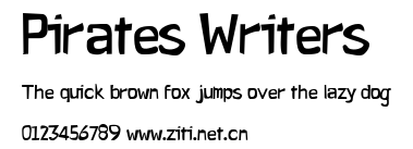 Pirates Writers.ttf字體轉換器圖片