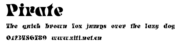 Pirate.ttf字體轉換器圖片