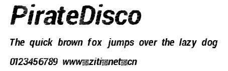 PirateDisco.ttf字體轉換器圖片