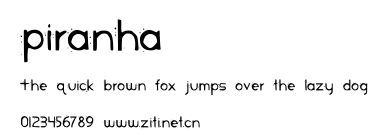 Piranha.ttf字體轉換器圖片