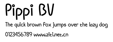 Pippi BV.ttf字體轉換器圖片