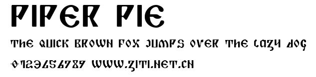 Piper Pie.ttf字體轉換器圖片