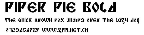 Piper Pie Bold.ttf字體轉換器圖片
