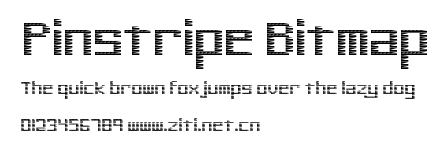 Pinstripe Bitmap.ttf字體轉換器圖片