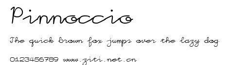 Pinnoccio.ttf字體轉換器圖片