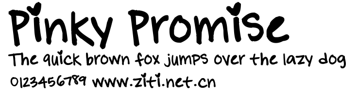 Pinky Promise.ttf字體轉換器圖片