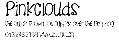 PinkClouds.ttf字體轉換器圖片