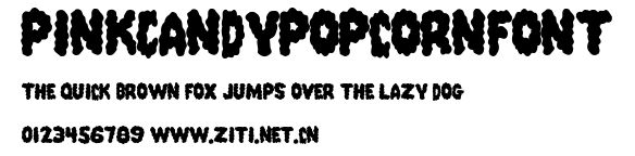 PinkCandyPopcornFont.ttf字體轉換器圖片