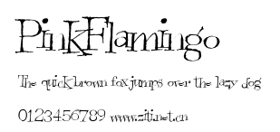 PinkFlamingo.ttf字體轉換器圖片