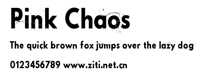 Pink Chaos.ttf字體轉換器圖片