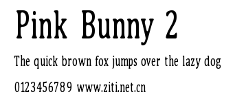 Pink Bunny 2.ttf字體轉換器圖片