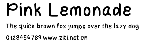 Pink Lemonade.ttf字體轉換器圖片