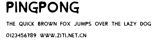 PingPong.ttf字體轉換器圖片