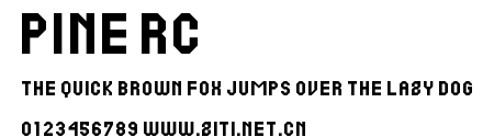 Pine RC.ttf字體轉換器圖片