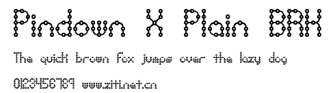 Pindown X Plain BRK.ttf字體轉換器圖片