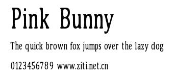 Pink Bunny.ttf字體轉換器圖片