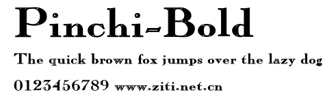 Pinchi-Bold.ttf字體轉換器圖片