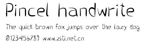 Pincel handwrite.ttf字體轉換器圖片