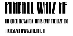 Pinball Whiz NF.ttf字體轉換器圖片