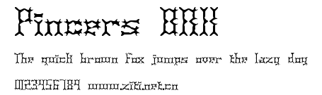 Pincers BRK.ttf字體轉換器圖片