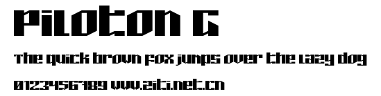Piloton G.ttf字體轉換器圖片