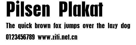 Pilsen Plakat.ttf字體轉換器圖片