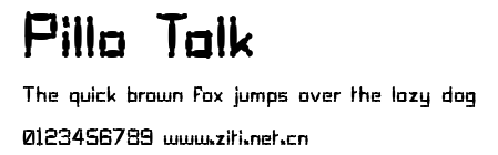 Pillo Talk.ttf字體轉換器圖片
