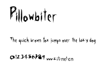 Pillowbiter.ttf字體轉換器圖片