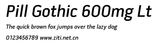 Pill Gothic 600mg Lt.ttf字體轉換器圖片