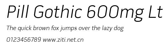 Pill Gothic 600mg Lt.ttf字體轉換器圖片
