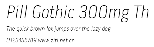 Pill Gothic 300mg Th.ttf字體轉換器圖片