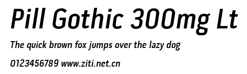 Pill Gothic 300mg Lt.ttf字體轉換器圖片