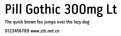 Pill Gothic 300mg Lt.ttf字體轉換器圖片